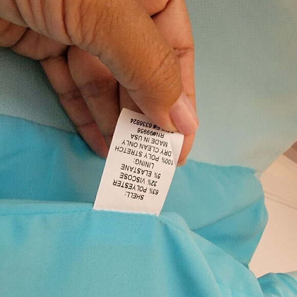 Shoshanna Blue French Coat 8 - Picture 8 of 8